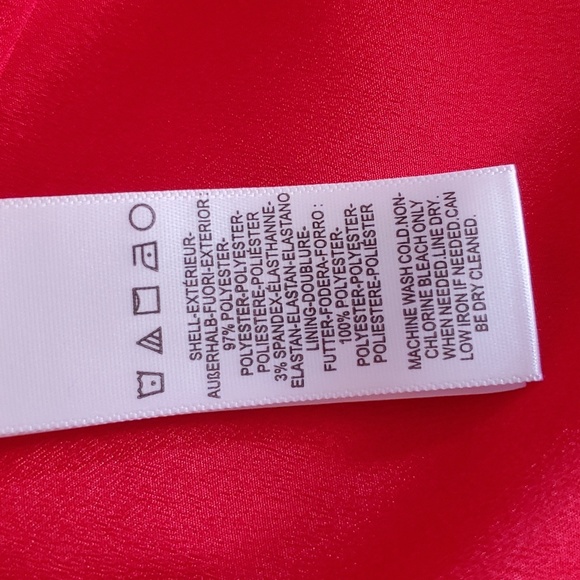 Dress the population catalina fit and flare red vneckline dress size L - Picture 17 of 17